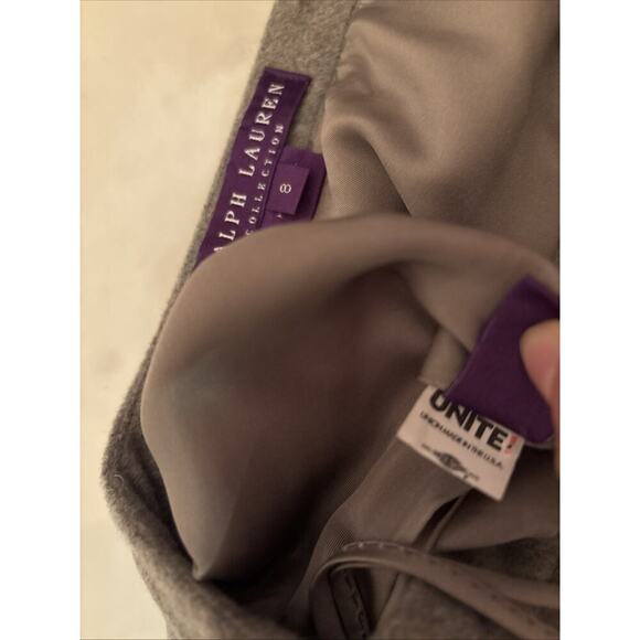 Ralph Lauren Purple Label Gray 100% Cashmere Trumpet Midi Skirt Runway 2005 8 - Picture 7 of 13